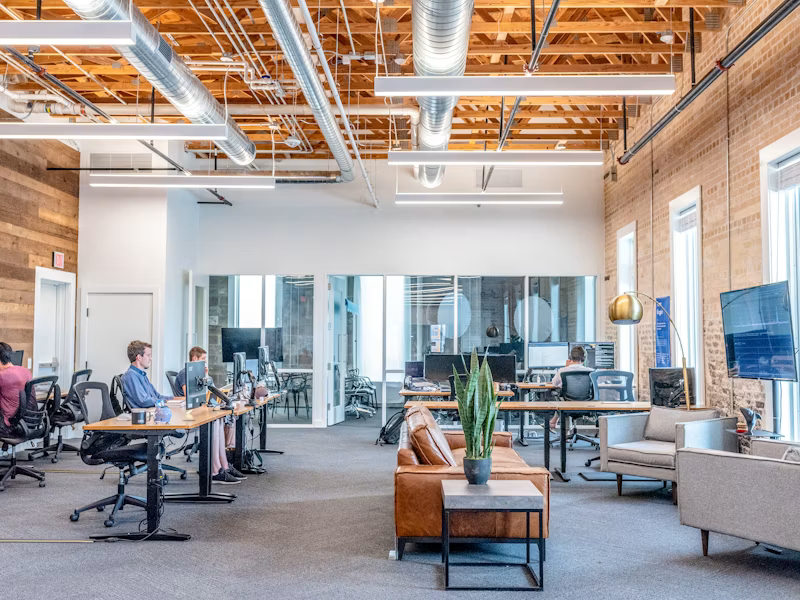 Modern office workspace